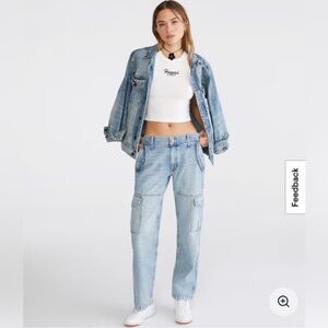 Aeropostale Low Rise Cargo Jeans